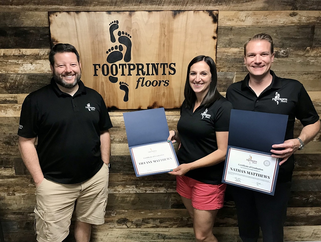 Nate and Tiffany Matthews - Footprints Floors Graduation