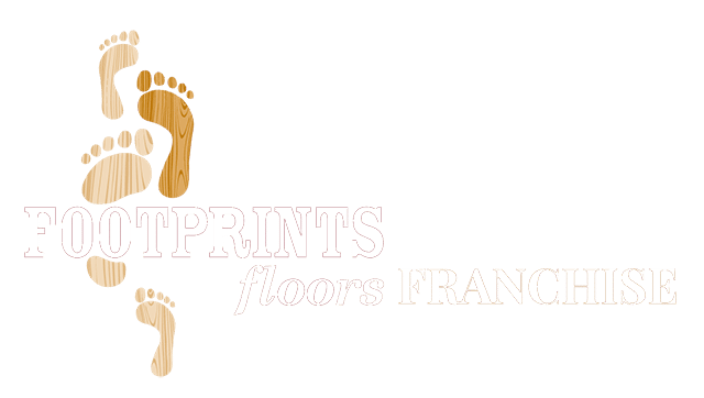 White Logo - Footprints Floors Franchise